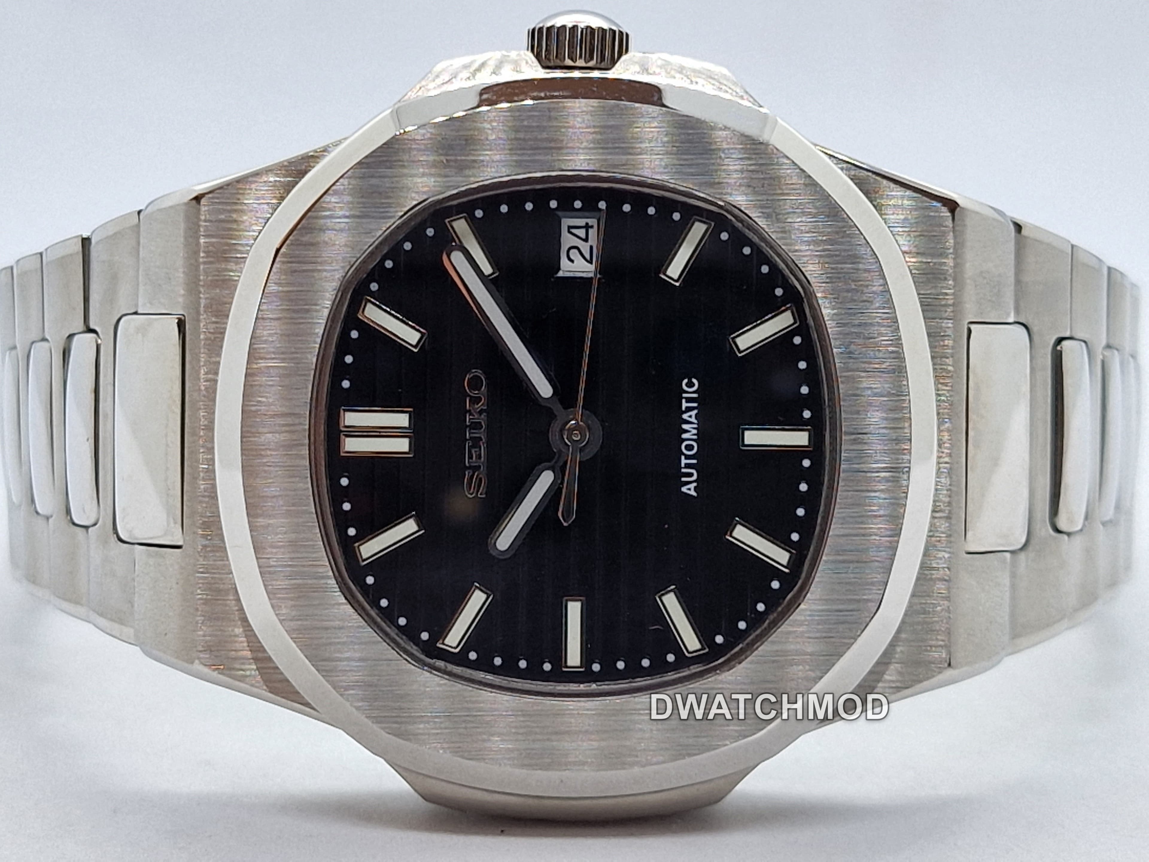 Orologio Mod Nautilus nero Nh35 automatico 40 mm vetro zaffiro — foto 5