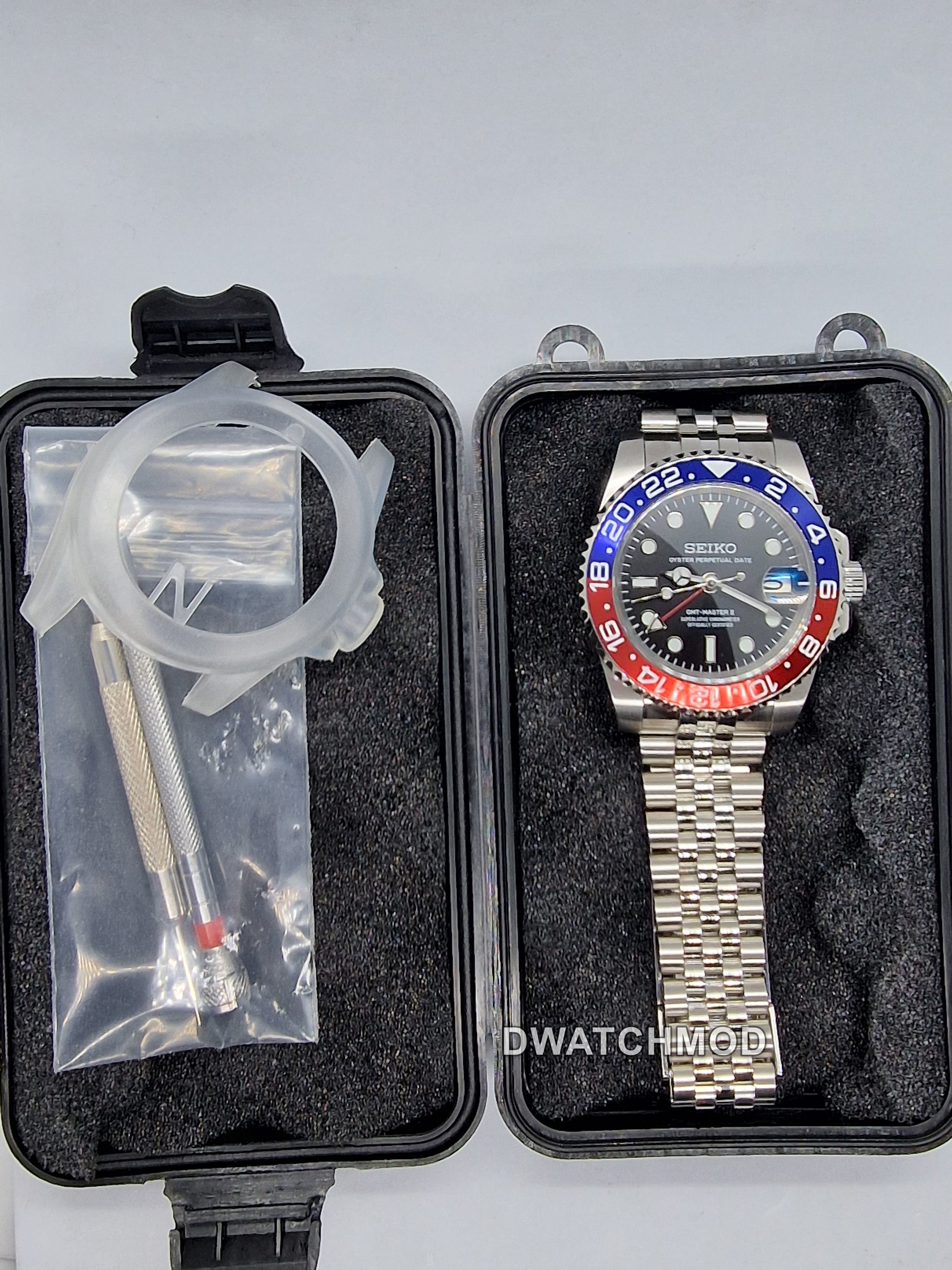 Orologio Mod Gmt Pepsi Nh35 automatico 40mm vetro zaffiro — foto 15