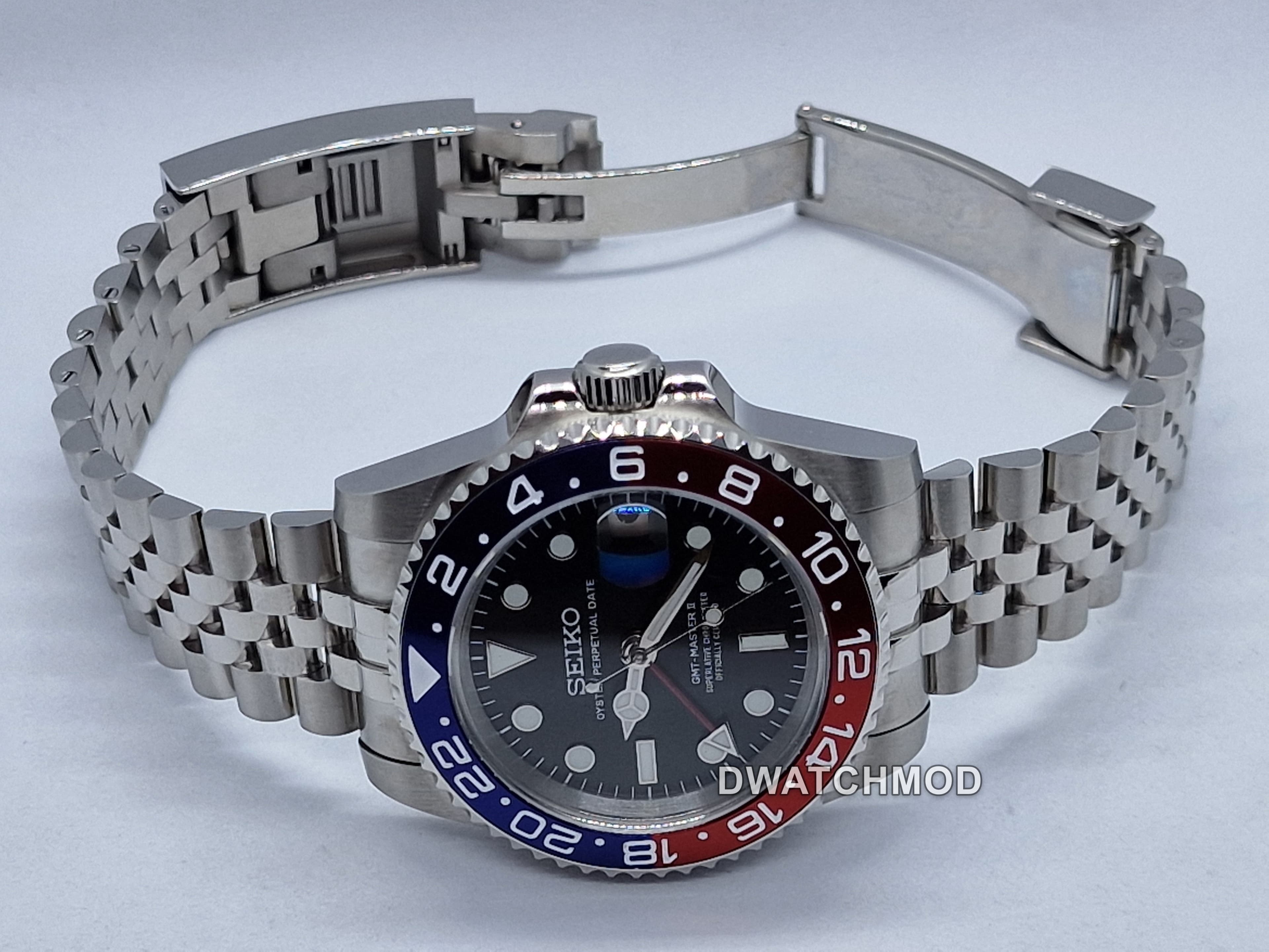 Orologio Mod Gmt Pepsi Nh35 automatico 40mm vetro zaffiro — foto 6