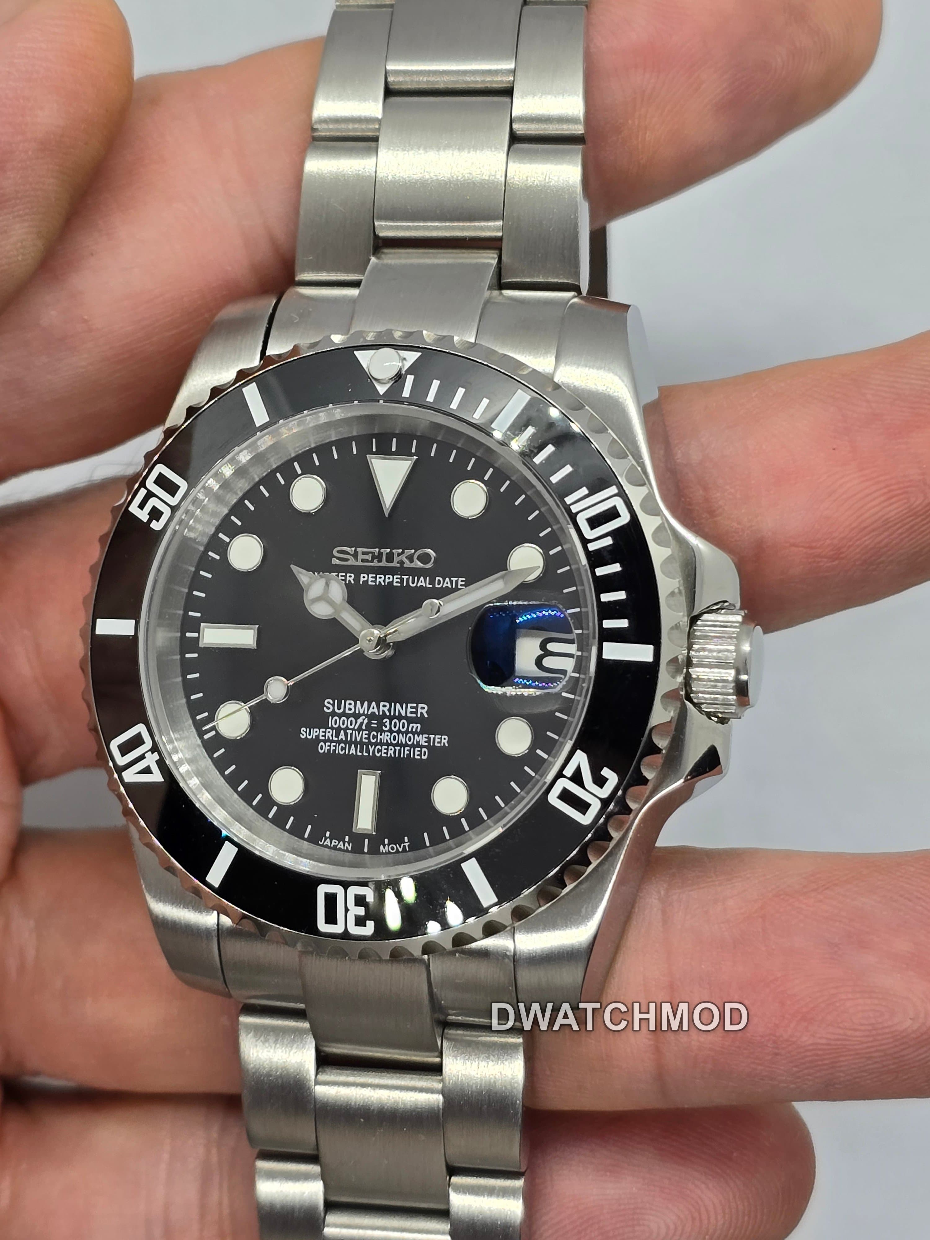 Orologio Mod Submariner Nh35 automatico 40mm vetro zaffiro — foto 3